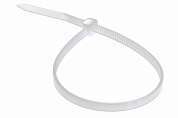 Хомут-стяжка кабельная нейлоновая REXANT 250x3,6 мм, белая, упаковка 100 шт.