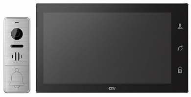 Комплект цветного видеодомофона CTV-DP4106 AHD (черный)