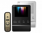 Комплект цветного видеодомофона CTV-DP2400 MD (чёрный)